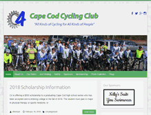 Tablet Screenshot of capecodcycleclub.org